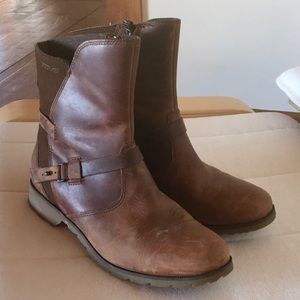 Leather Teva Booties